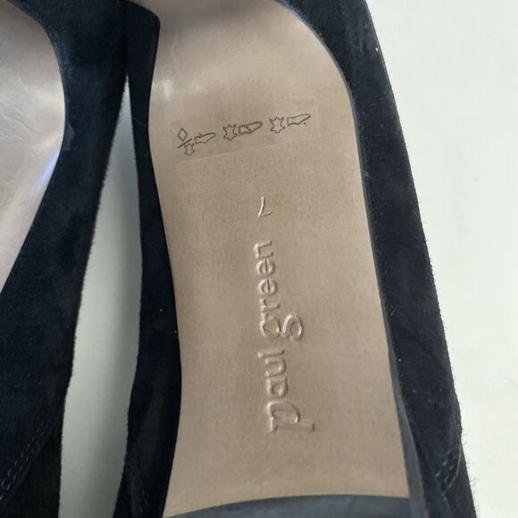 PAUL GREEN Cher Sandal Caged Elastic Strap Open Toe Black Platform 7 UK … - Picture 8 of 10